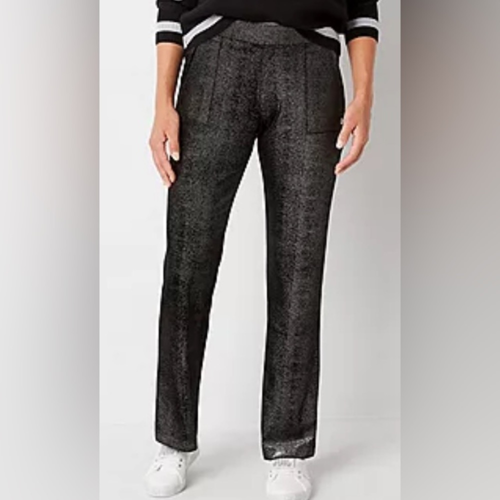 Juicy Couture Jersey Black/Silver,Velour Shine Pants Outfit M/L NWT